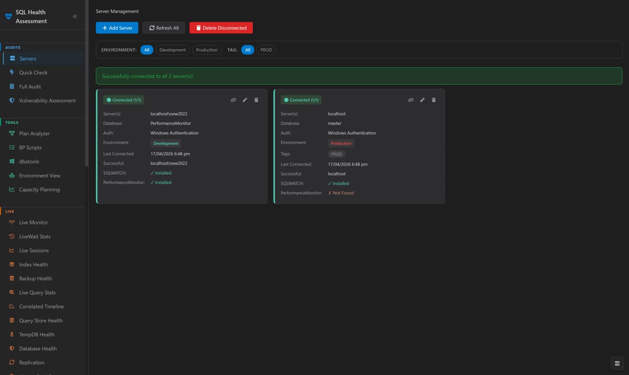 Multi-Server — monitor 50+ SQL Server instances from one place